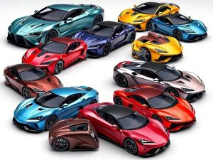 Masini de lux exclusiviste din 2025, diverse modele.