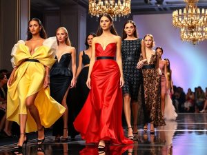 Trenduri modei premiere pe catwalk.