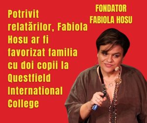 Potrivit relatărilor, Fabiola Hosu ar fi favorizat familia cu doi copii la Questfield International College